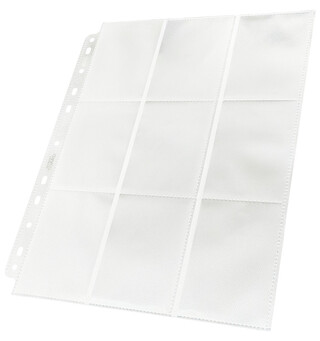 Plastlomme 18-Pocket Side Load Hvit x10 Gamegenic - Passer Double Sleeve